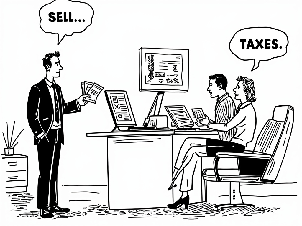Tax on property sale